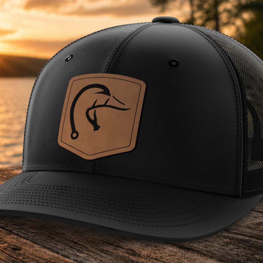 6 Panel | Duck Hook — Black