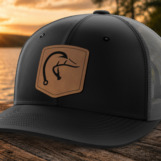 6 Panel | Duck Hook — Black | Dark Gray