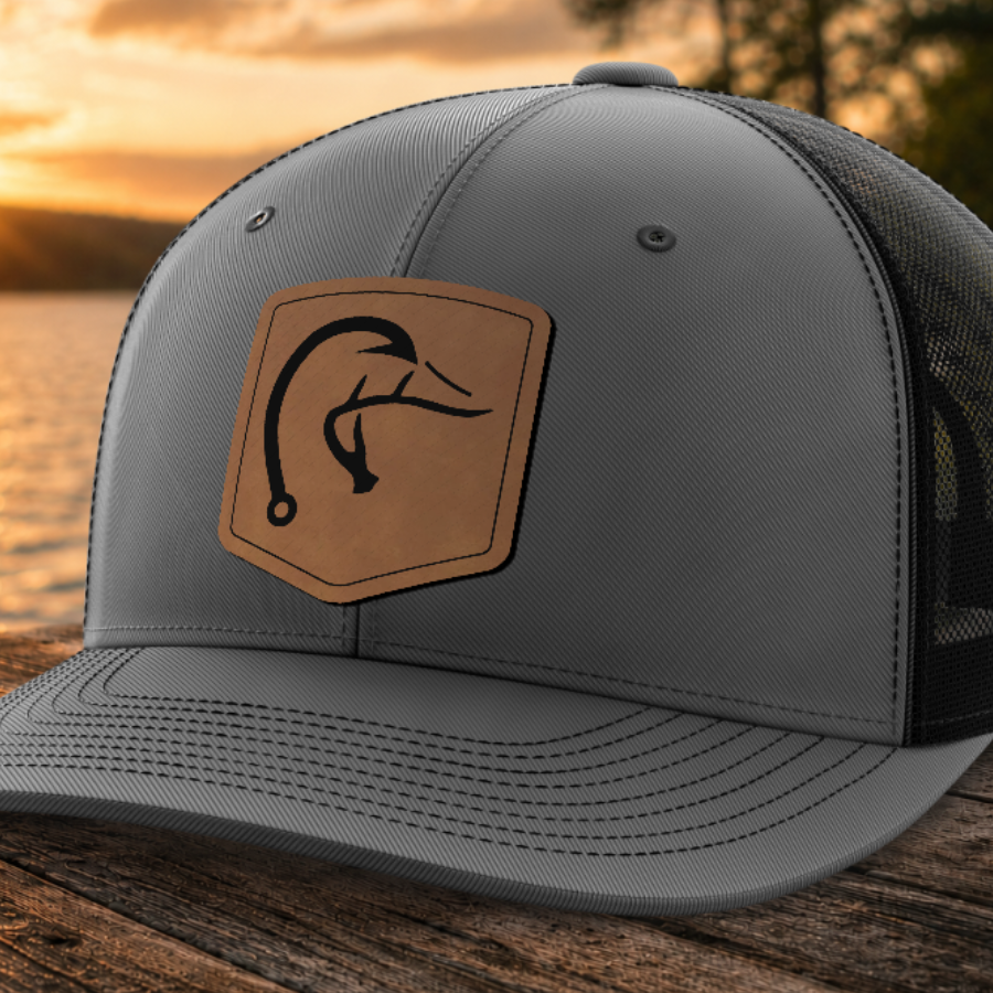 6 Panel | Duck Hook — Dark Gray | Black